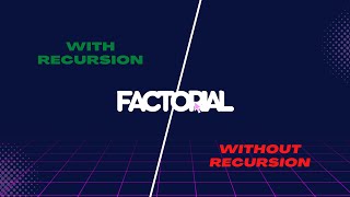 How to define Factorial no with Recursion or without Recursion #java #eclipse #factorial #recursion