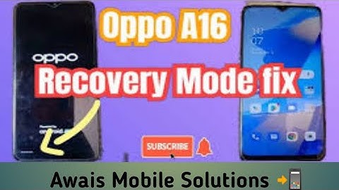 Oppo A16 Recovery Mood show after reset || How to fix Oppo A16 Recovery Mood