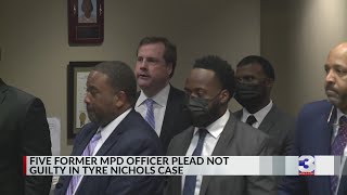 Five former MPD officers plead not guilty in Nichols case