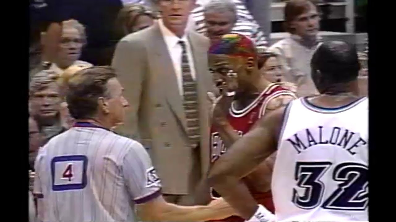 Dennis Rodman 1997 NBA Finals Championship Clinching Game