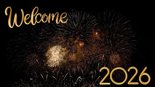 Welcome 2026 FIREWORKS New Year's Eve Fireworks Background Video | Festive Celebration Ambience
