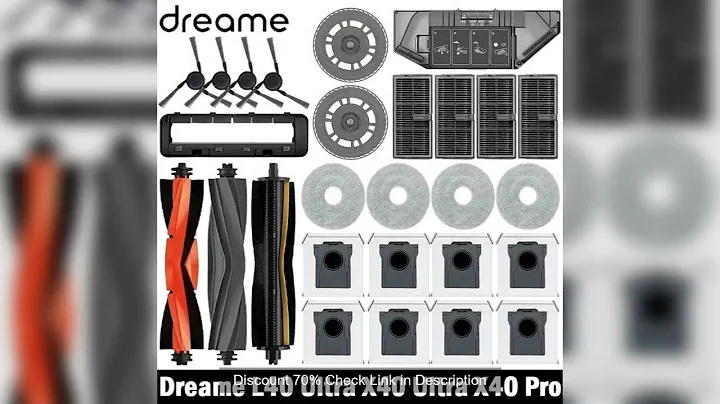 Dreame L40 Ultra/X40 Ultra/X40 Pro Robot Vacuum Cleaner Accessories Mop Dust Bag Main Brush Side Bru