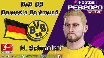 M. SCHMELZER face+stats (BvB Borussia Dortmund) How to create in PES 2020