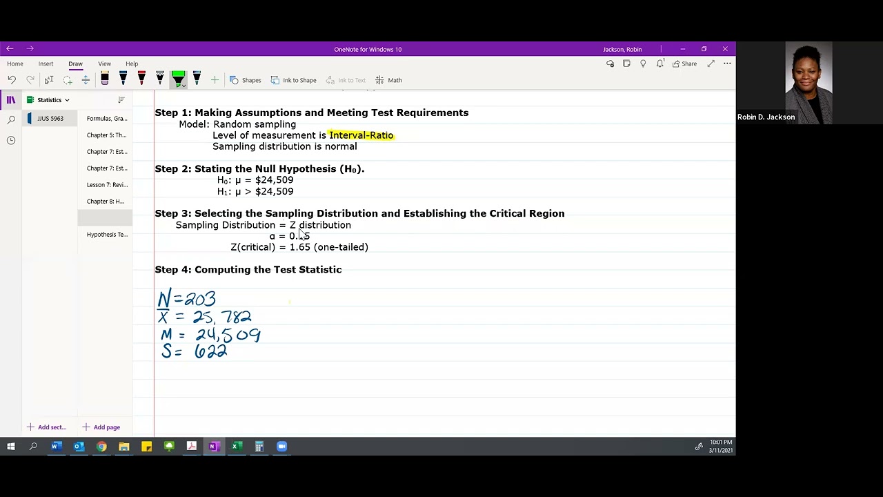 Hypothesis Testing - One Sample Test - Practice Questions Part 1 - YouTube
