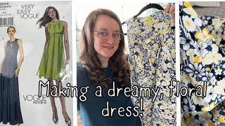 Making A Summer Dress With Vogue Pattern 8574 #vogue #handmade #sewing