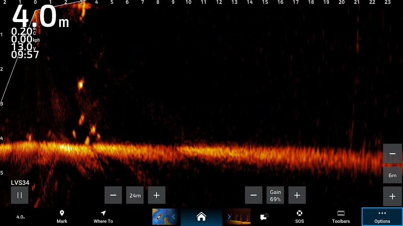 Garmin GPSMAP 9000 series ice fishing for perch shallow lake in Estonia/Garmin GPSMAP 9013xsv model