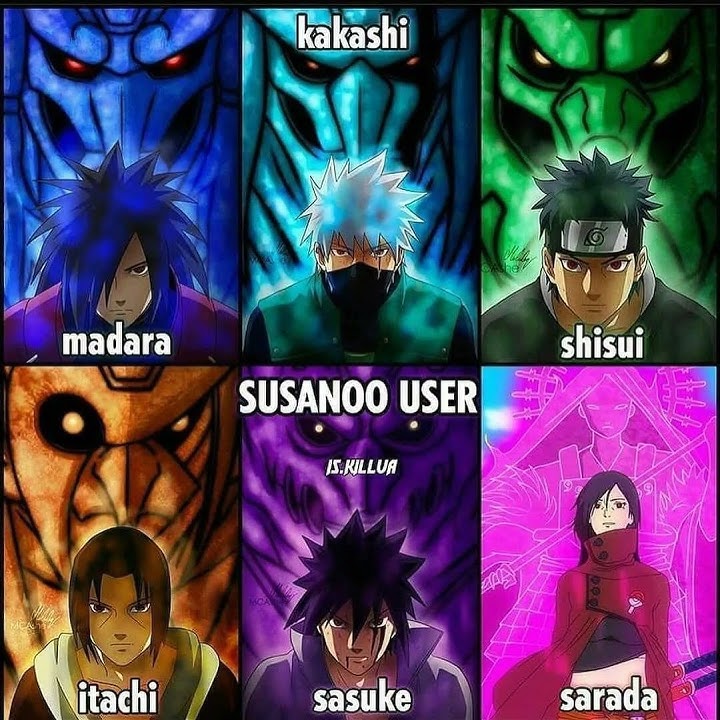 who has more powerful susanoo according to you guys #madara #itachi #sasuke #sarada #kakashi