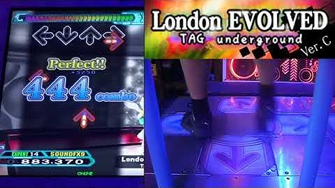London EVOLVED Ver. C - EXPERT (14) - AA#522 (GFC) on Dance Dance Revolution A20 PLUS (AC, US)