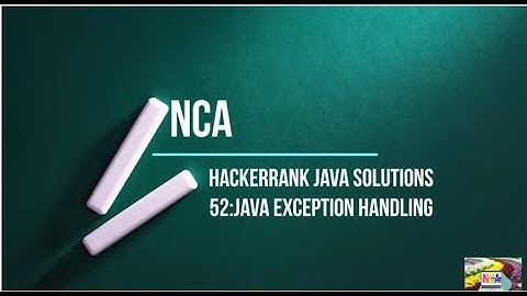 52:Java Exception Handling || Hackerrank java solutions