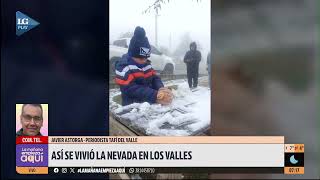 Cómo disfrutaron los tucumanos de la nevada que se registró el sábado en Tafí del Valle