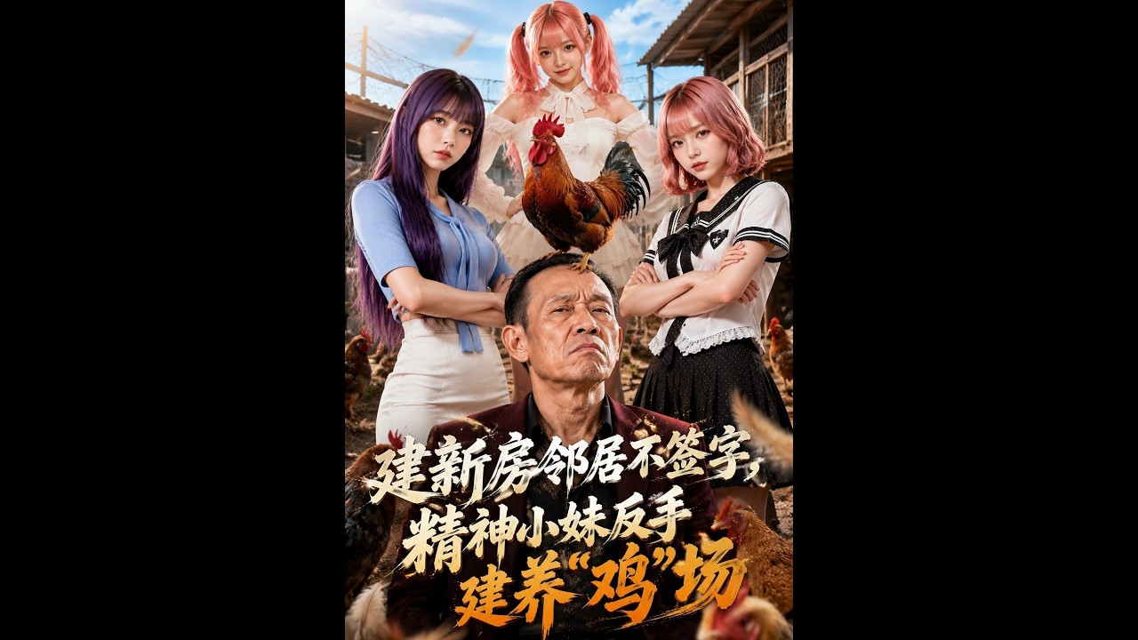 【一口气看完】《建新房邻居不签字，精神小妹反手建养鸡场》#短剧 #AI短剧 #逆袭 #drama #爽剧 #鲨鱼先生