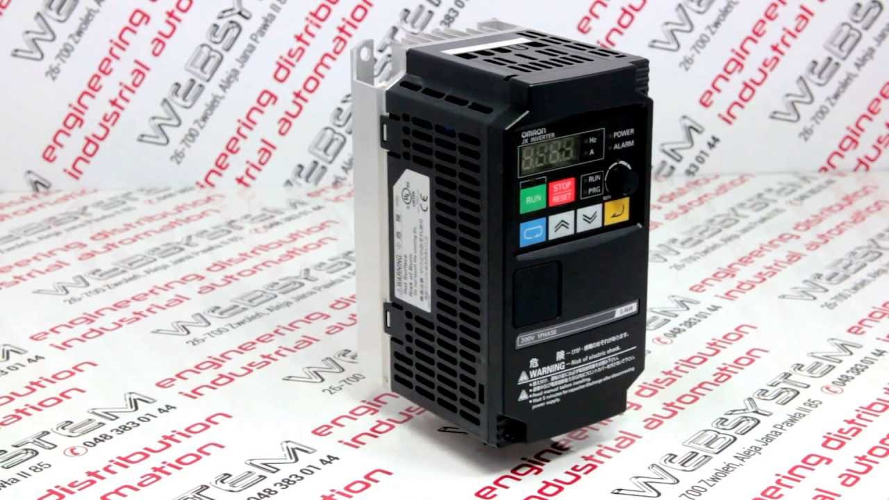 Falownik Omron 3G3JX-AB004-EF - WebSystem.pl - YouTube