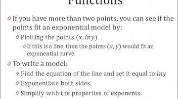 A2 8.7 Modeling with Exponential and Power Functions