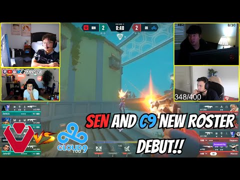 Shanks, Marved, Subroza, Crashies react to Sentinels vs Cloud 9 new roster debut