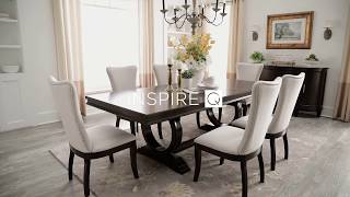 Willa Dark Cherry Wood Rectangular Dining Set by iNSPIRE Q Classic
