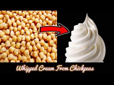 Make Whipped Cream from Chickpeas – Only 2 Ingredients (Vegan)