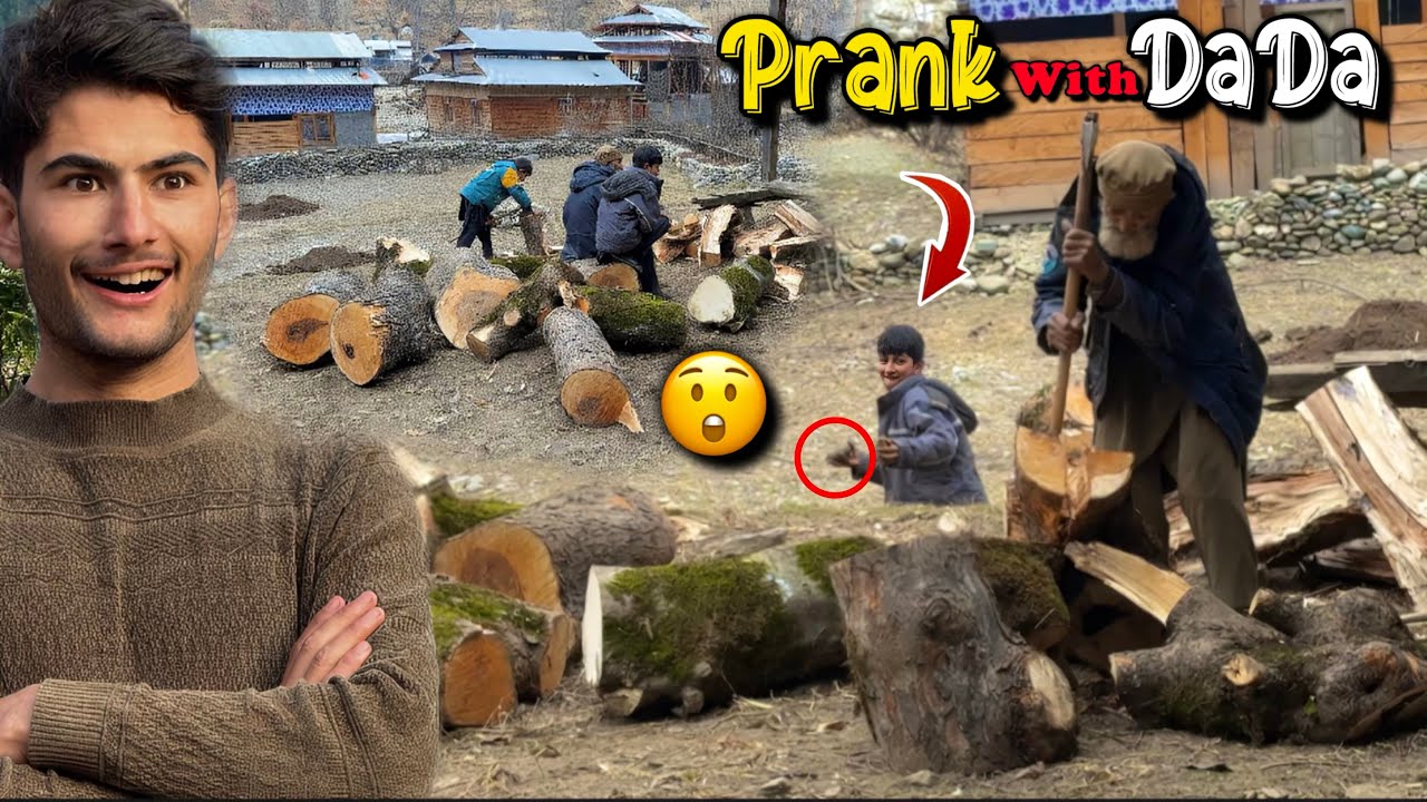 Grandpa Shocked!😳 Village Prank, Wood Cutting & Kashmiri Life Vlog | ShowBoo 