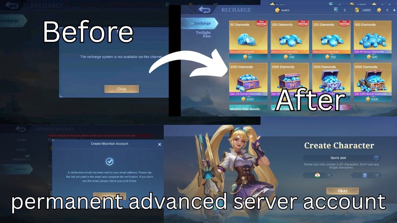 HOW TO CREATE PERMANENT ADVANCED SERVER ACCOUNT MLBB 2025