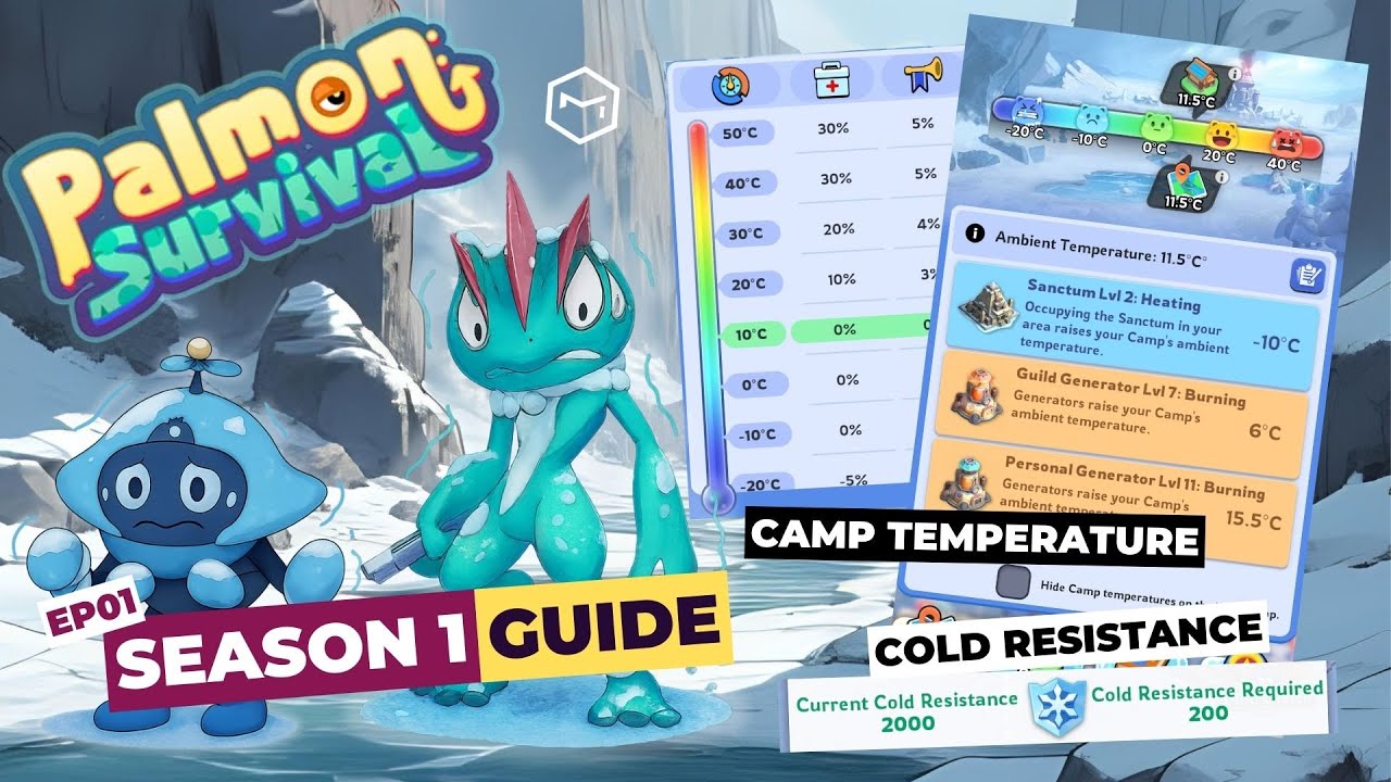 Palmon Survival Season 1 Guide: Camp Temperature & Cold Resistance ...