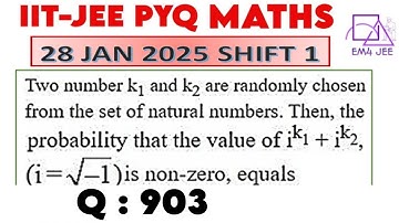 Two numbers k_1 and k_2 are randomly chosen from the set of natural numbers. Then, the probability