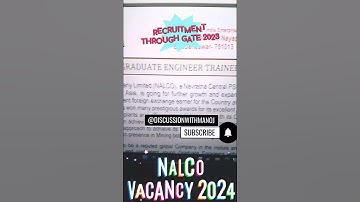 NALCO RECRUITMENT FOR  277 GET THROUGH GATE 2023. #vacancy2024 #2024