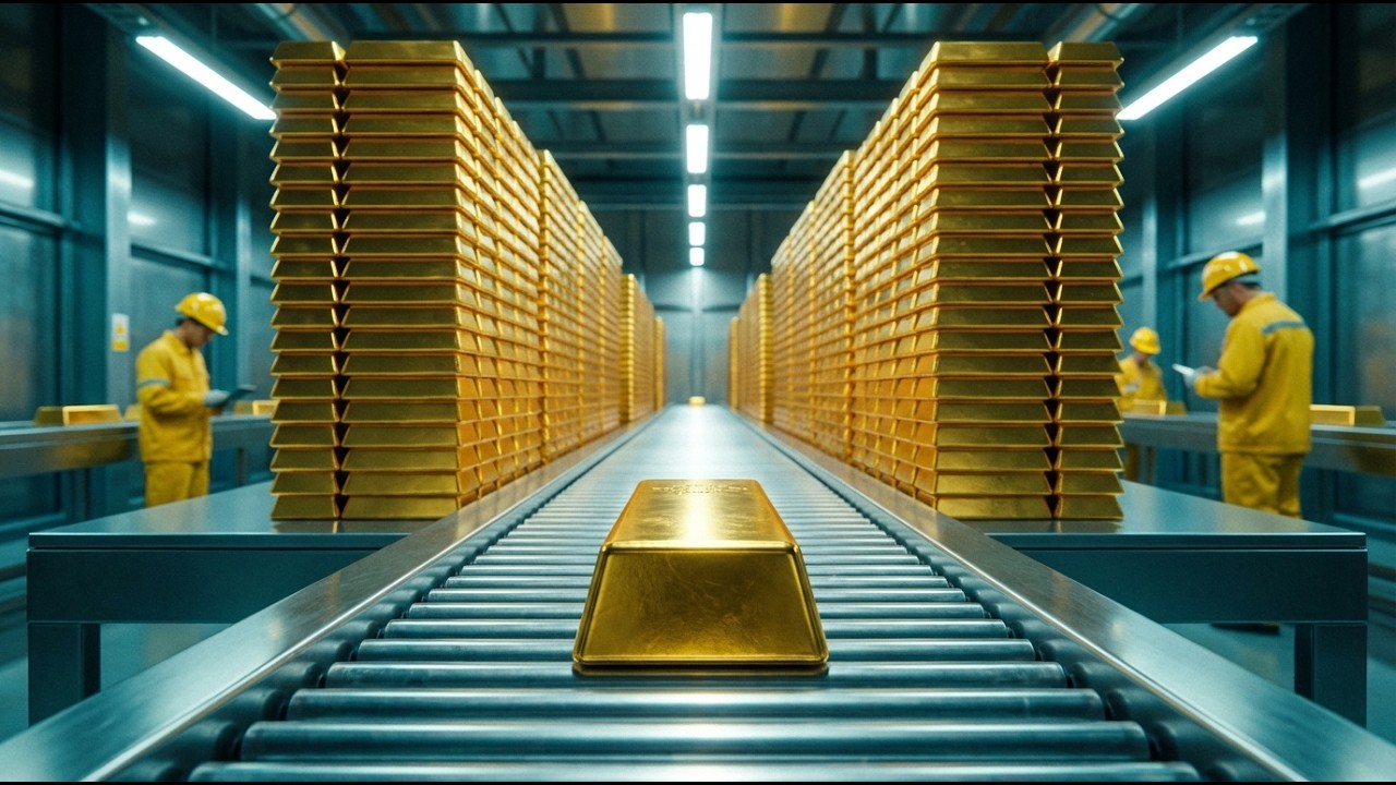 Inside the Gold Refinery – (Full Process) How Raw Ore Becomes Pure Gold