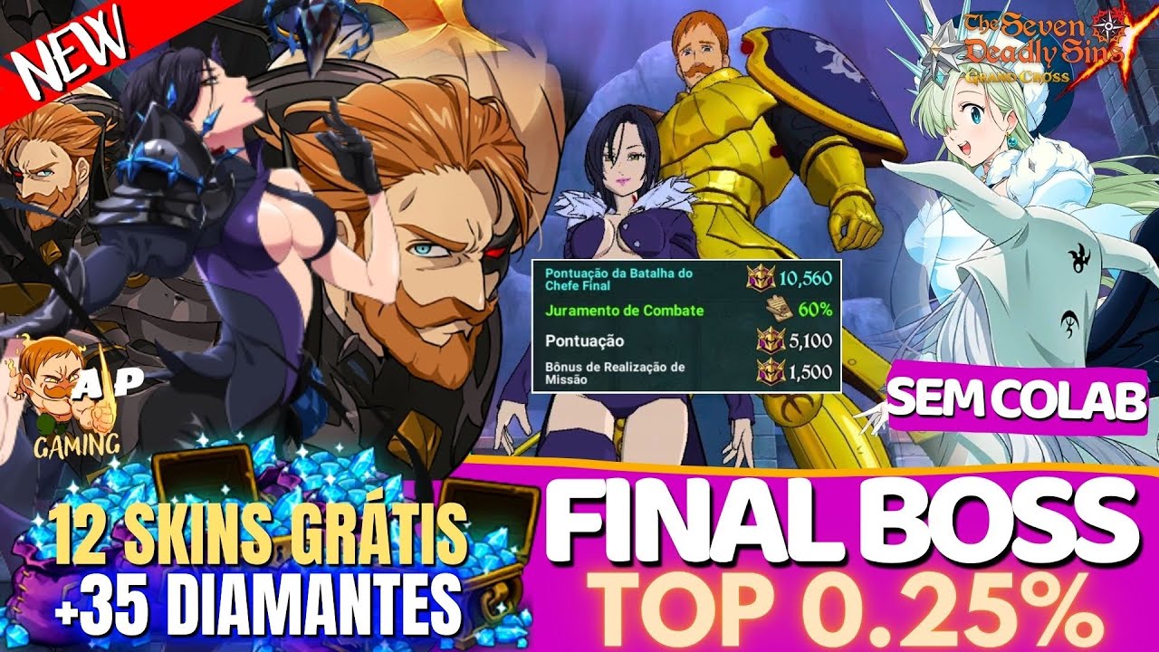 GARANTA SEUS DIAMANTES!COMO FICAR TOP 0.25% FINAL BOSS MERLIN E ESCANOR MODO DESAFIAR - 7DS GC