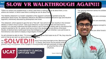 OFFICIAL VERBAL REASONING EXPLAINED SLOW WALKTHROUGH!!! | UCAT VR #6