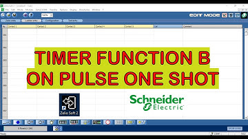 Tutorial Timer Function B : On Pulse One Shot - Zelio Soft 2