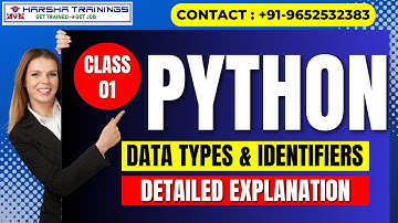 Python Regular Class 01 | DATA TYPES & IDENTIFIERS | Detailed Explanation | Python Tutorial