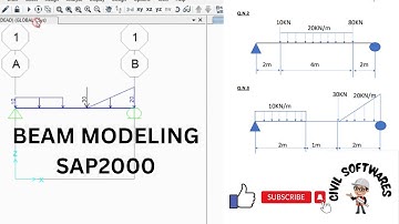 3.1-Beam modeling, load assignment and SFD BMD is SAP2000