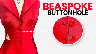 Couture Silk Jacket: Tailor’s Bespoke Buttonholes