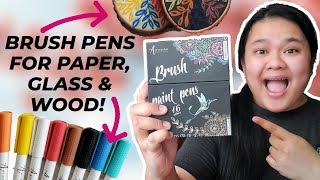 Artistro Brush Tip Paint Pen Review Lettering On Paper, Gl And Wood?