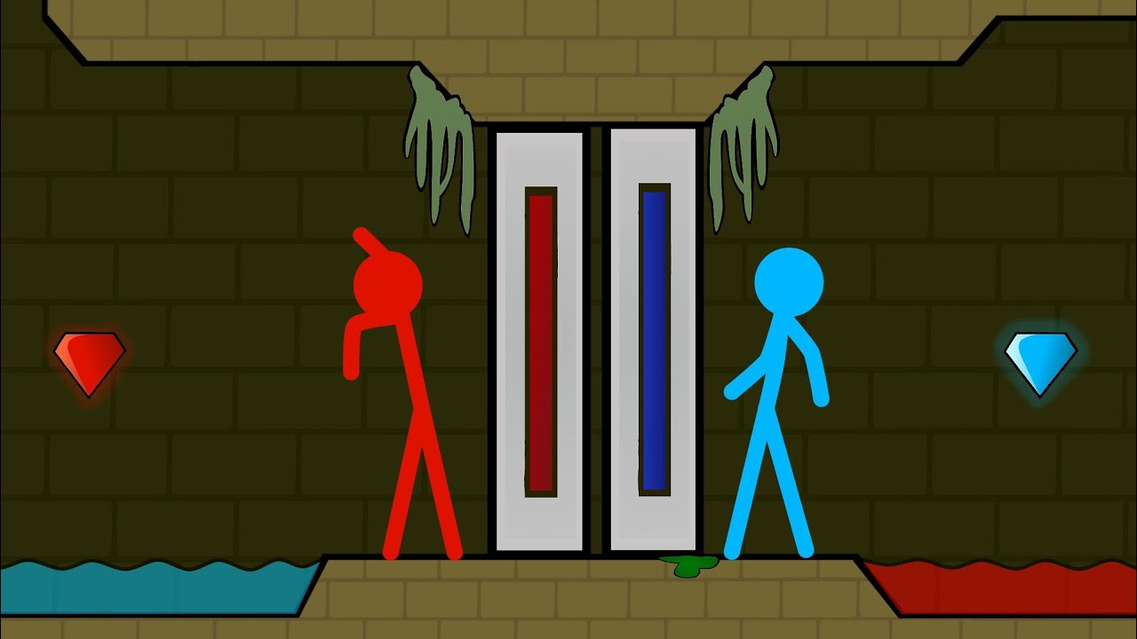 Red and Blue , Stickman Animation - ( Escape Part 33 )