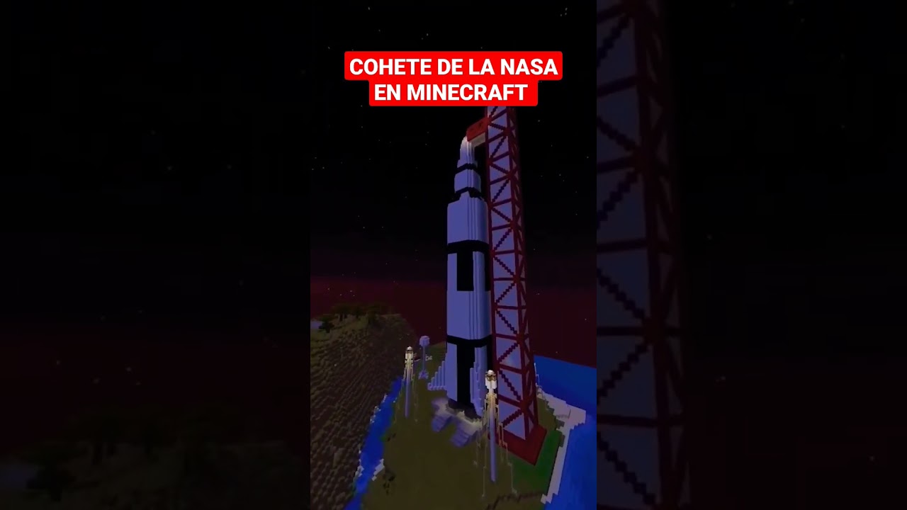 Cohete de la Nasa en Minecraft
