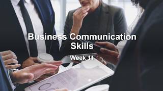 HPCAbt223: Week 11 - Business Communication Skills