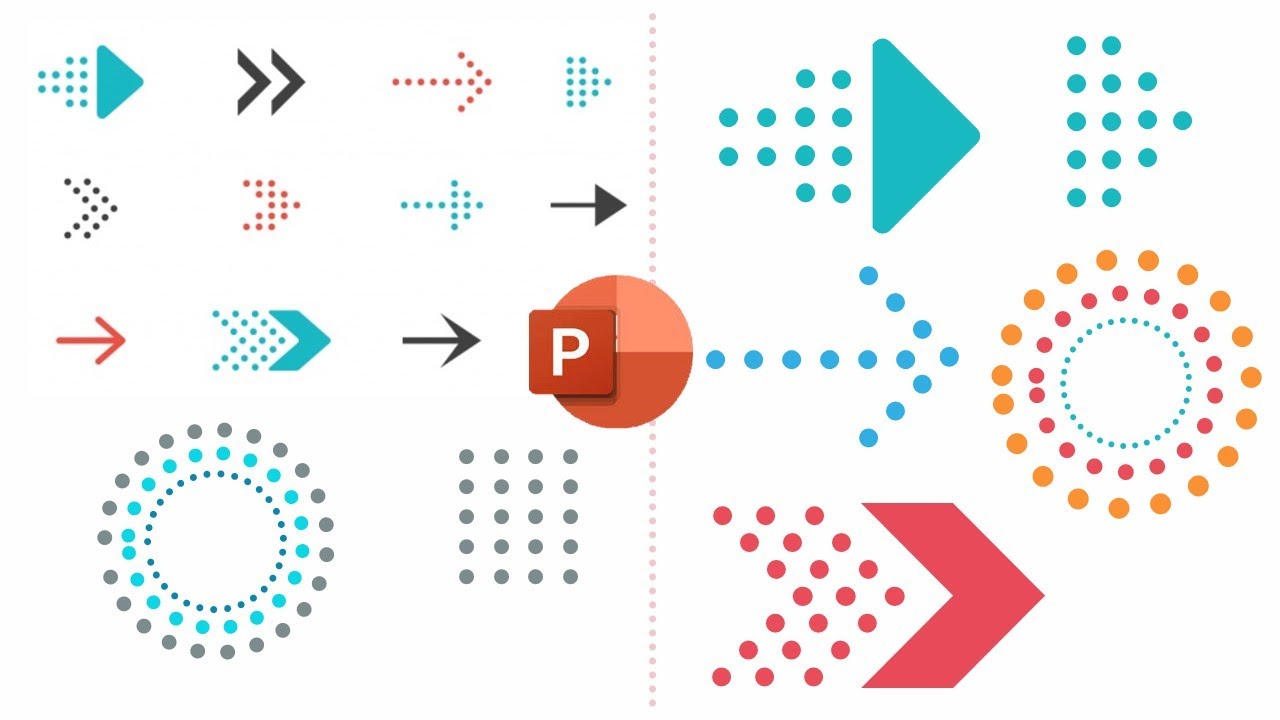 เทคนิคการสร้างจุดรูปแบบต่างๆ ในโปรแกรม PowerPoint