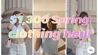 $1300 Spring unboxing haul - Verge girl, Showpo, Cotton On + more | Sarah Geary