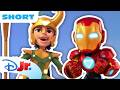 Iron Man And Iron Hulk Stop Loki Meet Iron Man And His Awesome Friends Disneyjrx MarvelHQ 