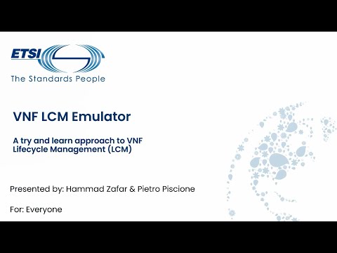 ETSI NFV  VNF lifecycle management (LCM) emulator demo