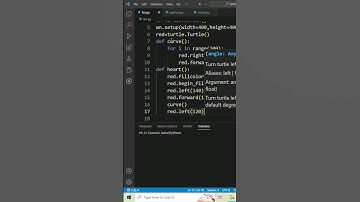 Turtle Heart Program in Python  #shortsfeed  #shorts #shortvideo #viralshorts #tutorial
