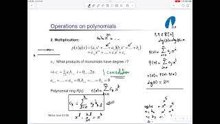 Lecture 9: Polynomial Multiplication with FFT - Part 1