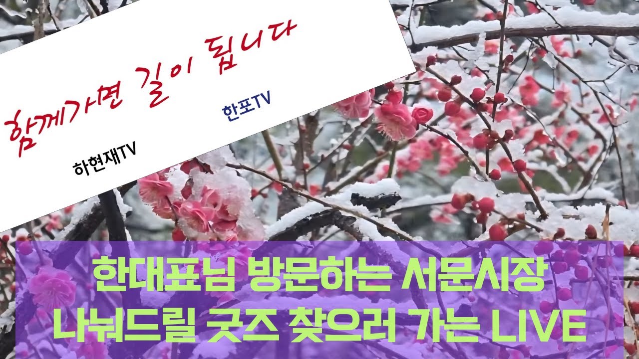 [동훈이파] 서문시장방문을 환영합니다