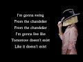 Sia - CHANDELIER Lyrics