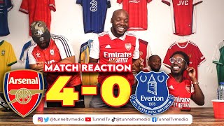 Arsenal 4-0 Everton | Full Fan Reactions | Saka  Martinelli Odegaard