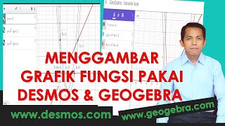 Menggambar Grafik fungsi menggunakan Desmos dan Geogebra screenshot 1