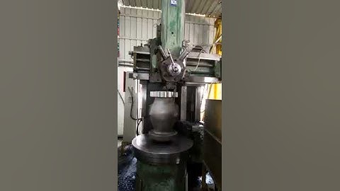Working video of BRN CD-900 Vertical Turret Lathe Machine