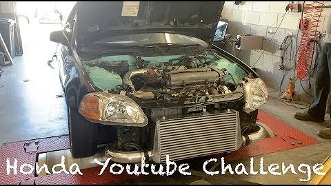 Stock B18b1 TURBO Civic DYNO 312HP Episode 5 Raw Performance