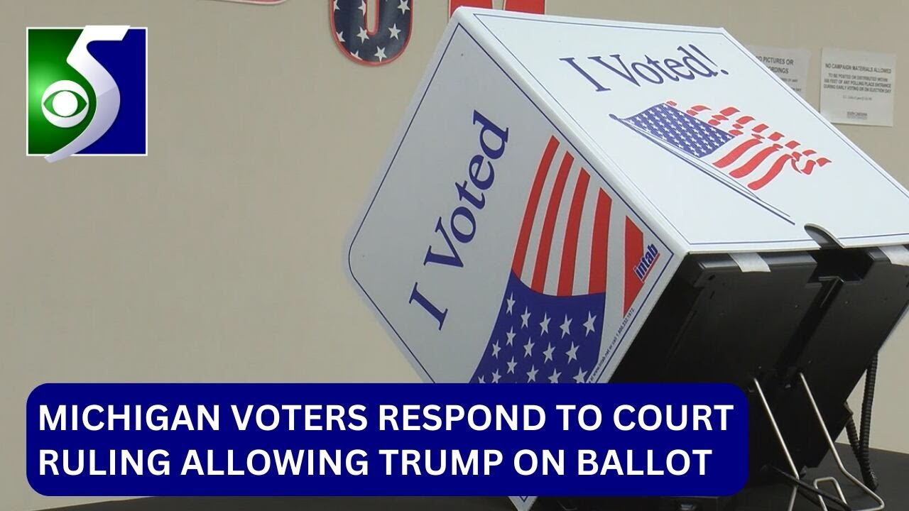 Michigan voters respond to court ruling allowing Trump on ballot - YouTube