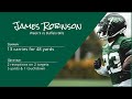 James robinson rb new york jets  every run target and catch  2022  week 9 vs buffalo bills